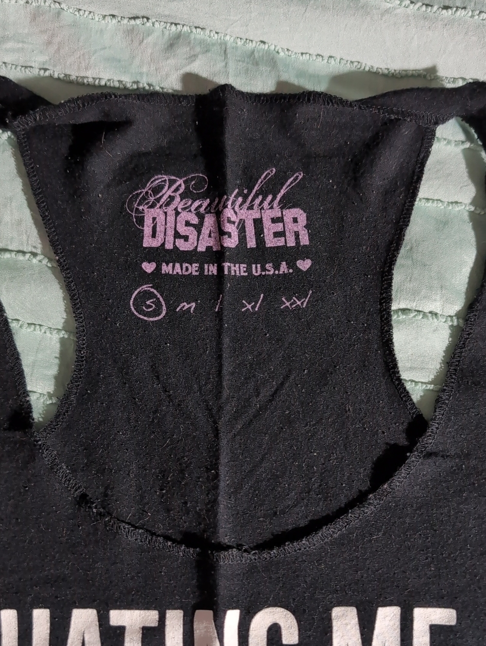 Beautiful Disaster Razorback Tank Top - Picture 2 of 5